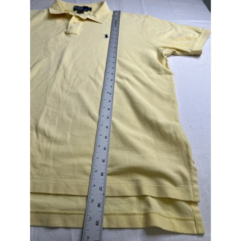 Polo‎ Ralph Lauren Men's XL Yellow Polo Shirt Classic Fit Pony Logo Cotton